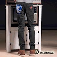 【Dreamming】時尚迷彩個性骷顱伸縮休閒長褲(共二色)