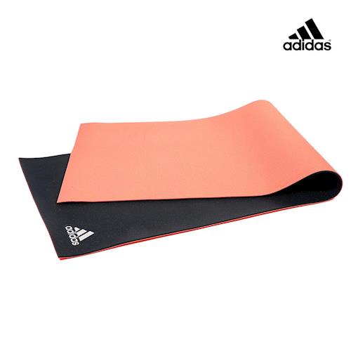 Adidas Yoga 雙色專業訓練加厚瑜珈墊-6mm (黑紅)
