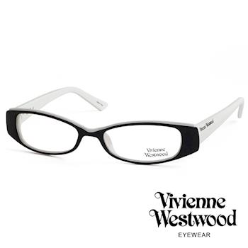 Vivienne Westwood 光學平光鏡框★經典LOGO造型★英倫龐克風(黑/白) VW192E03