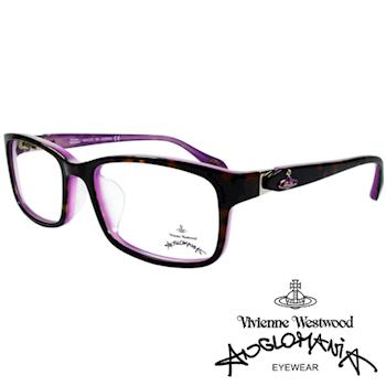 Vivienne Westwood 英國Anglomania側接金屬經典土星光學眼鏡(琥珀+紫)AN285E02