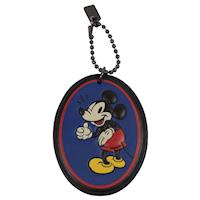 COACH Disney Mickey聯名系列米奇圖案鑰匙圈/吊飾.黑藍