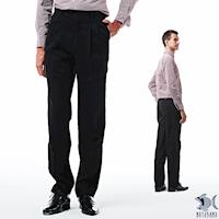 【NST Jeans】Noir黑 細純棉 打摺休閒褲(中高腰寬版) 005(67341)