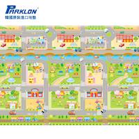 【BabyTiger虎兒寶】PARKLON 韓國帕龍無毒地墊 - 單面切邊 (車車迷宮)