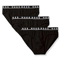 HUGO BOSS 男時尚彈力黑色三角內著3件組(預購)