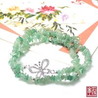 【金石工坊】甜美蝴蝶東菱石手鍊