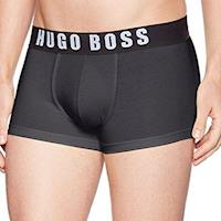 HUGO BOSS 男時尚LOGO彈力黑色四角內著(預購)