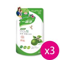 楓康一滴淨蘆薈多酚洗潔精補充包-檸檬植萃 800gX3包