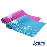 I.CARE。印花瑜珈墊0.4cm厚度J6587/隨機出色