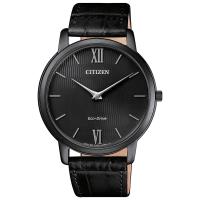 【CITIZEN 星辰】GENT’S 簡約沉穩竹紋光動能時尚皮帶腕錶(AR1135-10E)