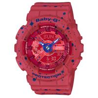 【CASIO】BABY-G 星空閃耀運動錶-紅 (BA-110ST-4A)