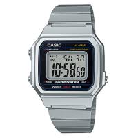 【CASIO】復古文青大顯身手電子錶-銀 (B-650WD-1A)
