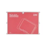 JJC十張Micro SD記憶卡儲存盒MCH-SD4CN紅色(名片型)