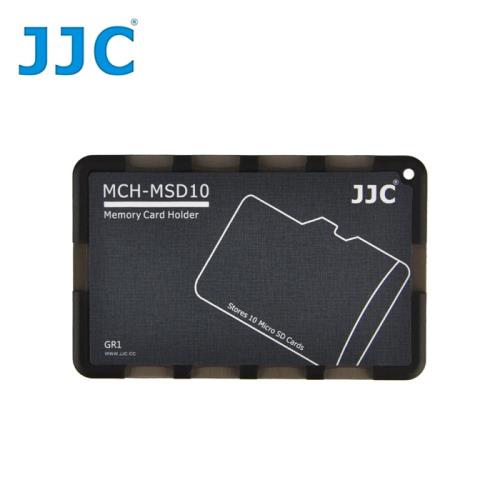 JJC十張Micro SD記憶卡儲存盒MCH-MSD10GR黑色(名片型)