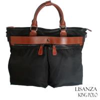 【Lisanza King Polo】韓版首爾經典格言三用事務後背包