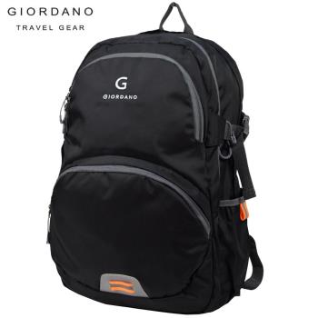 GIORDANO ~佐丹奴 Light 輕量生活休閒後背包(黑)