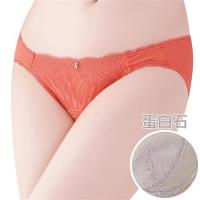 任-【思薇爾】I SWEAR系列M-XL蕾絲低腰三角內褲(蛋白石)