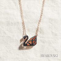 SWAROVSKI 施華洛世奇 Facet Swan 幾何黑天鵝項鏈