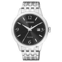 CITIZEN 星辰 光動能紳士手錶 黑x銀 40mm BM7300-50E
