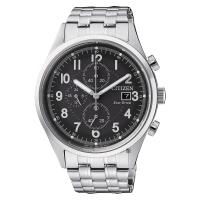 CITIZEN 星辰 Chronograph 光動能計時手錶 黑x銀 42mm CA0620-59H