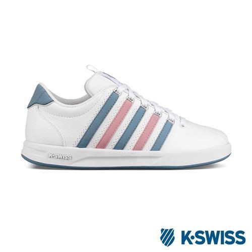 K-Swiss Court Pro S CMF休閒運動鞋-女-白/藍/粉紅