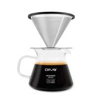 Driver不鏽鋼濾杯咖啡壺組立式1-2cup
