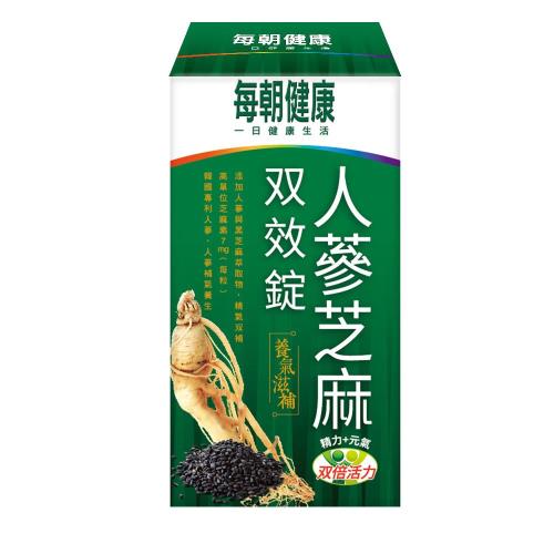 【每朝健康】人蔘芝麻雙效錠60錠