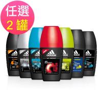 adidas愛迪達 男用制汗香體滾珠40ml 任選2罐