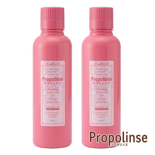 《Propolinse》櫻花蜂膠漱口水(600ml/瓶)2入組