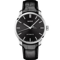 MIDO 美度BELLUNA II系列 時尚紳士腕錶(黑/42mm) M0246301605100