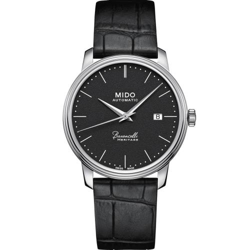 MIDO 美度 Baroncelli永恆系列 復刻典藏機械腕錶(黑/41mm) M0274071605000