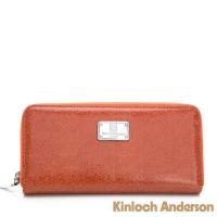 任-【Kinloch Anderson 金安德森】單拉鍊長夾 多功能夾層-俏麗橘(KA310102OGF)