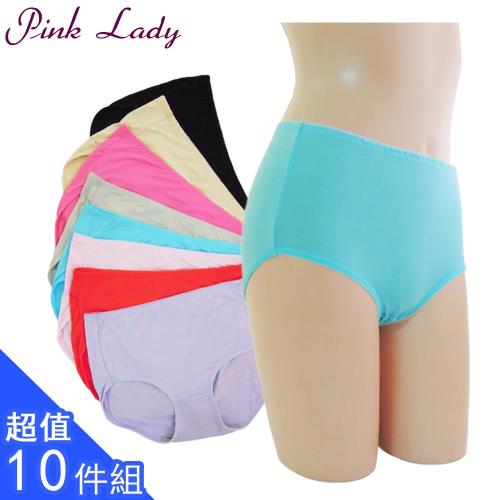 【PINK LADY】簡單樸素風棉柔親膚內褲13313(10件組)
