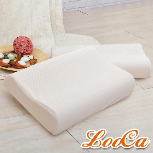 LooCa 護頸人體工學乳膠枕-2入 送旅行吊牌