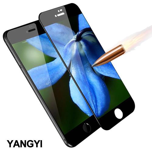 YANGYI 揚邑-Apple iPhone 8/7 4.7吋 滿版軟邊鋼化玻璃膜3D防爆保護貼