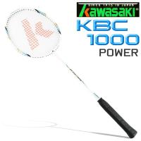 Kawasaki KBC1000 碳纖維超輕羽球拍(藍/白)