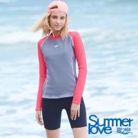 夏之戀SUMMERLOVE 大女長袖衝浪裝二件式s18712