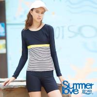 夏之戀SUMMERLOVE 大女長袖衝浪裝二件式(S18710)