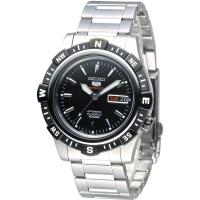 SEIKO 巨匠5號盾牌24石機械腕錶-IP黑框(SRP139J1)