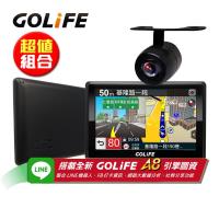 GOLiFE GoPad 5S 多功能智慧Wi-Fi 5吋聲控導航平板機+R20防水倒車顯影鏡頭(送16G+摺疊手提袋)