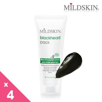 MILDSKIN竹炭粉刺清潔淨膚面膜4件組