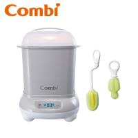 日本Combi Pro 360高效烘乾消毒鍋(寧靜灰/優雅粉/靜謐藍)+奶嘴清潔刷+奶瓶刷