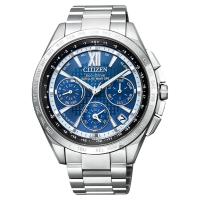 CITIZEN 星辰 光動能鈦GPS衛星對時手錶 藍x銀 43mm CC9010-66L