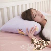 【奶油獅】MIT正版授權100%精梳純棉珍珠球棉枕(大)-幻紫