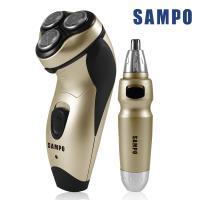 SAMPO聲寶 勁能水洗式三刀頭電鬍刀EA-Z1502WL+鼻毛刀組