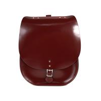 【The Leather Satchel Co.】英國原裝手工牛皮馬鞍後揹包 精湛工藝 新款磁釦設計方便開啟(浪漫紅)