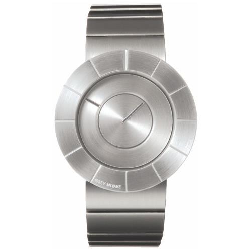 ISSEY MIYAKE 三宅一生 TO系列 前衛金屬設計感腕錶(銀/38mm) VJ20-0010S SILAN001Y