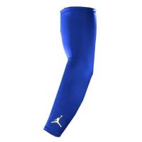 NIKE JORDAN DRI-FIT臂套-防曬 慢跑 單車 自行車 袖套 一雙入 藍白