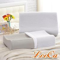 LooCa 淨化黑竹炭工學乳膠枕(2入)