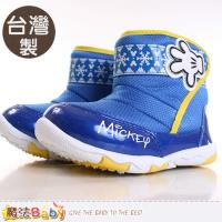 魔法Baby男童靴 台灣製迪士尼米奇正版輕量舒適短靴~sh9280
