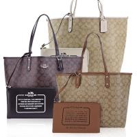 COACH 馬車C LOGO雙面兩用防刮托特包(大/3色選)